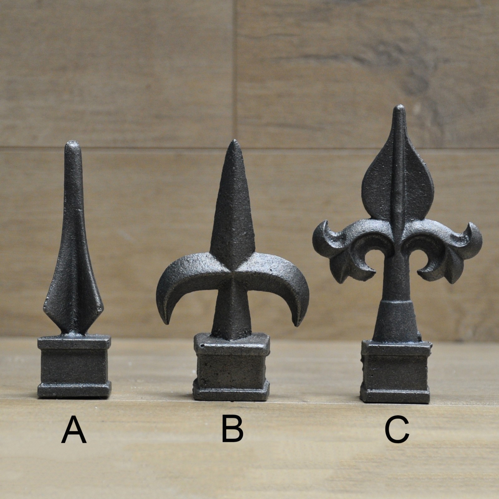 3/4" Cast Iron Spear, Finial, Spire, Ornamental Fence Topper Wrought Iron