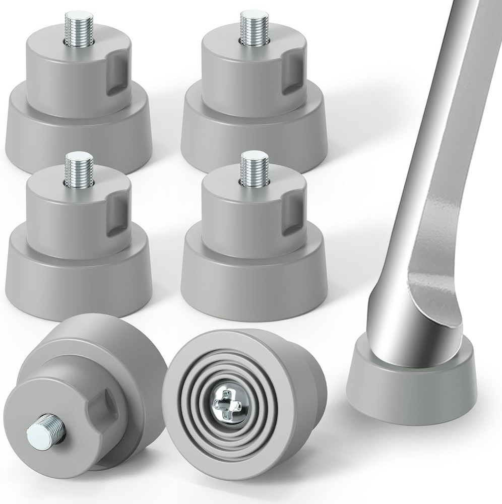 6-Pack Door Stopper Replacement Rubber Tips, Heavy Duty Kickdown Door Stop Tips