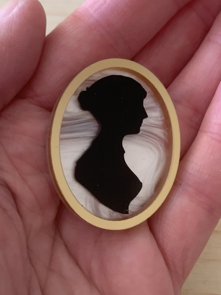 Tatty Devine Jane Austen Portrait Brooch