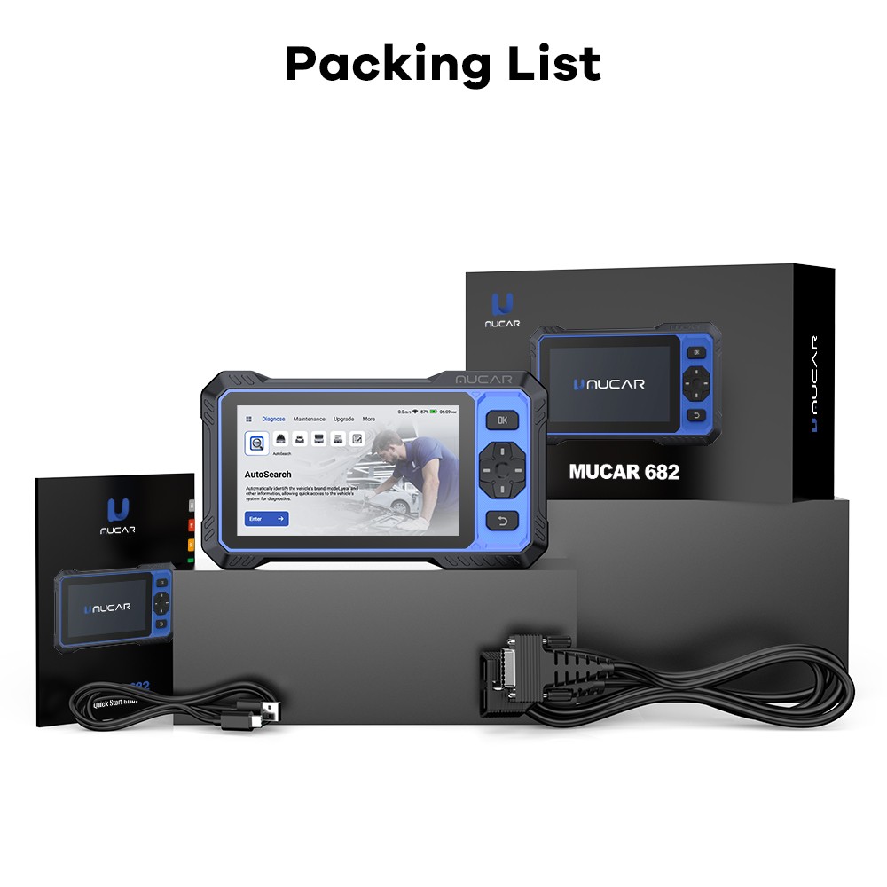 MUCAR 682 Bidirectional Full System OBD2 Scanner Car Diagnostic Tool FCA CAN FD