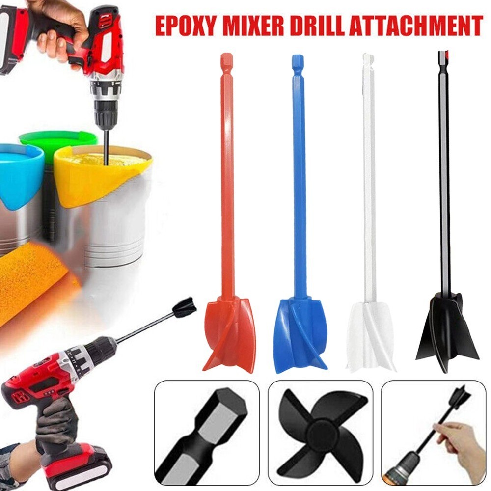 Epoxy Mixer Paint Drill Bit Attachment Paddle Consistency Liquid  Tip Stirrer