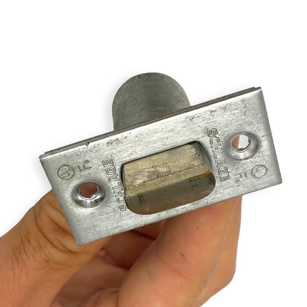 Schlage UL Deadlatch Single Point Lock or Latch Silver FF, 2 Pcs