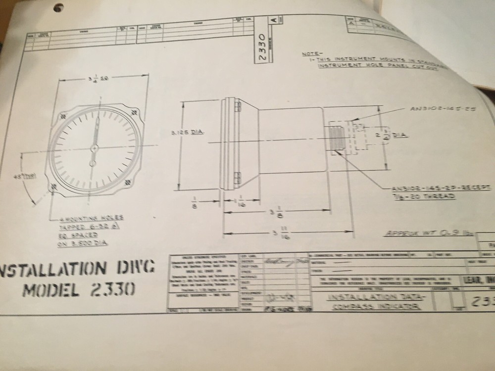 Lear ADF-12D3 and ADF-12D4 Installation Manual