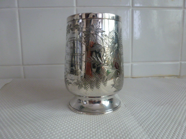 Silver Victorian Cup 1885
