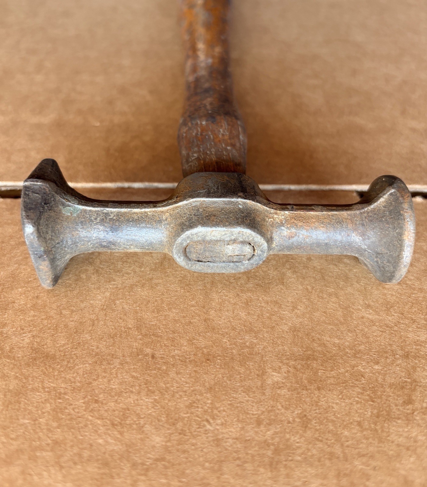 Vintage Auto Body Double Faced Planishing Hammer Repair Metalworker 12oz 12”