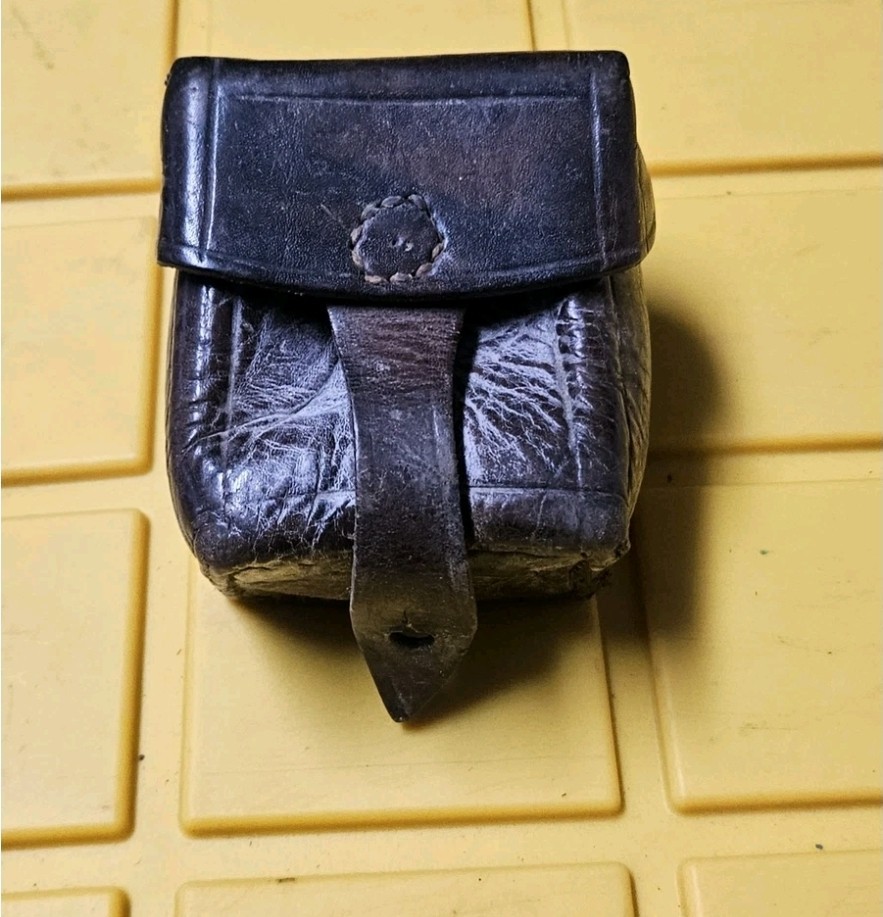 Mauser ammo ammunition pouch leather ww ii ww i 8mm k98 rare Spanish German