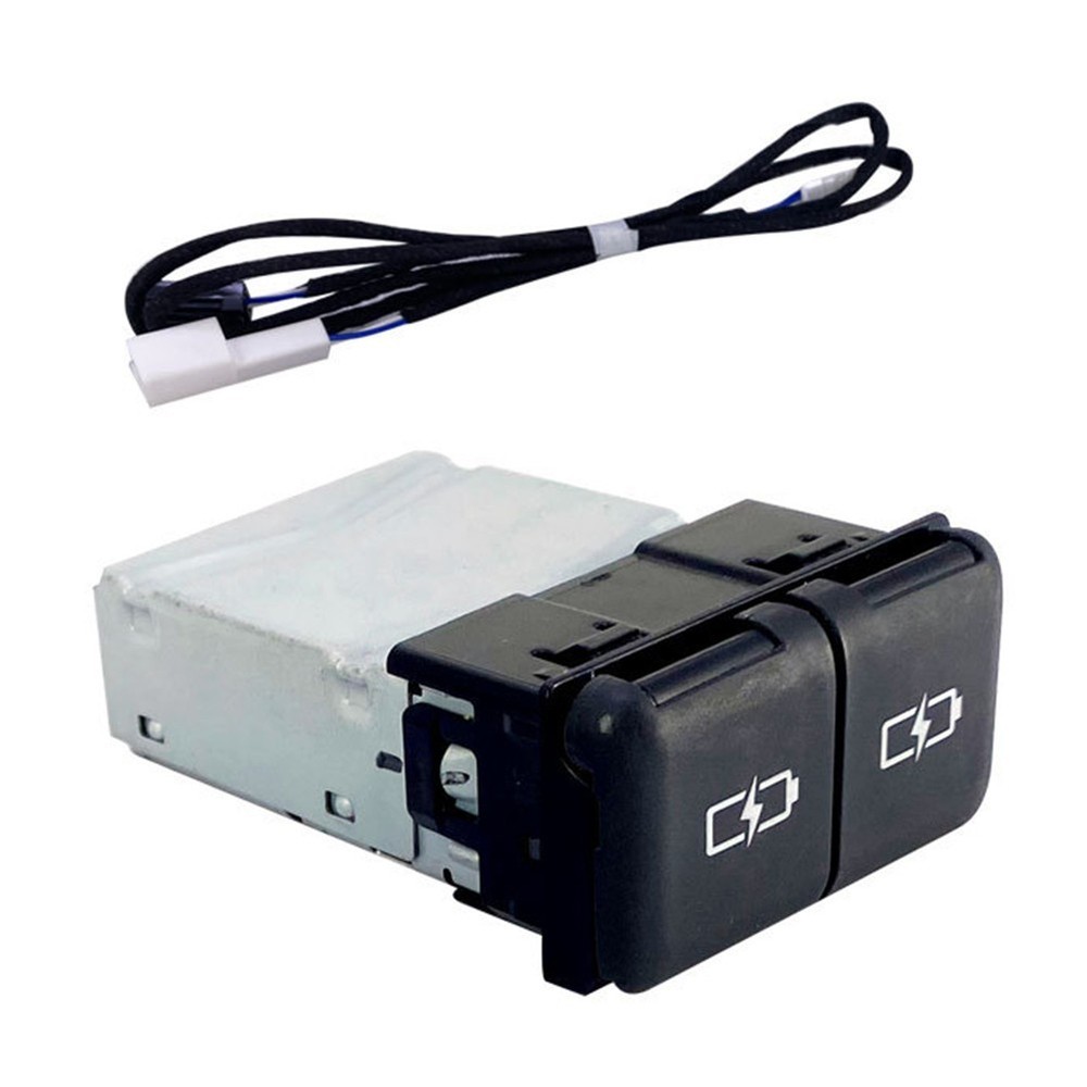 1PC Quick Charge Dual TYPE-C Interface Socket Fast Car Charger Use for Toyota