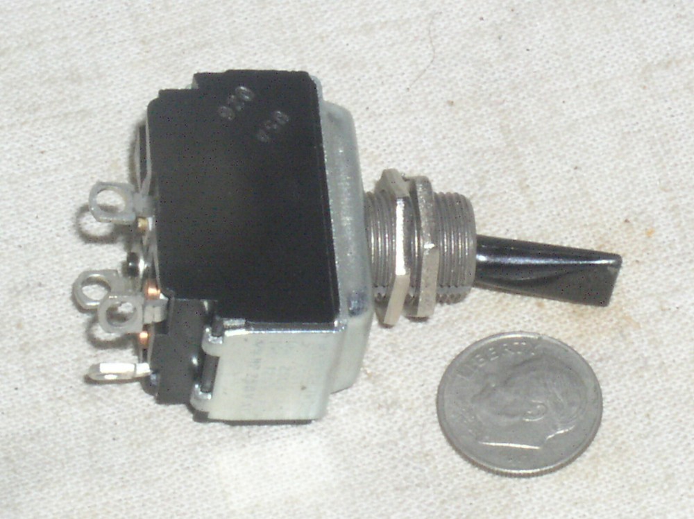 1 DPST ON-OFF 15A 3/4HP PANEL MOUNT FULL SIZE TOGGLE POWER SWITCH 2 POLE USA