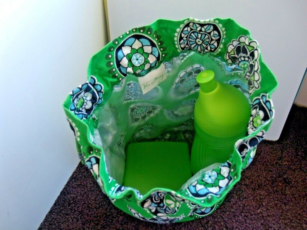 Vera Bradley Ditty Bag & Tupperware Squeeze Bottle/Hidden Base, Sandwich Keeper