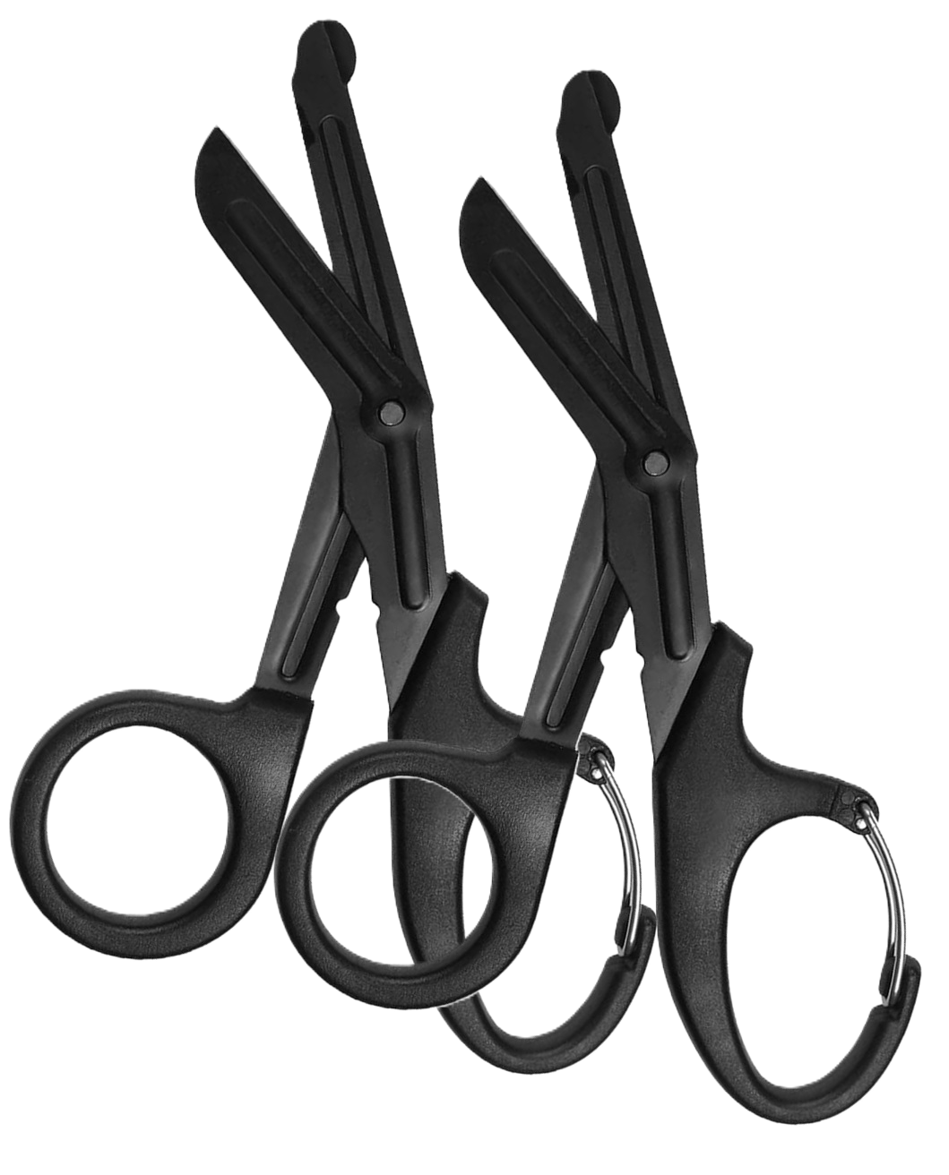 2 Medical Trauma Shears 7.5" Stainless steel with Carabiner Clip Bandage Shears