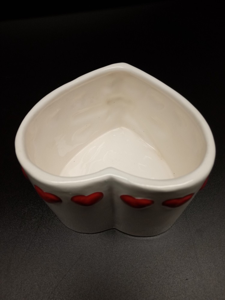 Heart Shaped Ceramic Valentine Candy Dish