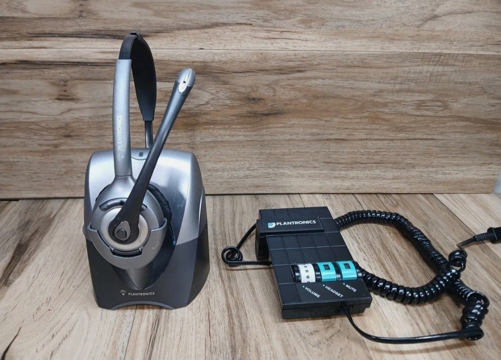 Plantronics Base Unit CS351 CS351N Supra Plus with Headset Works Great
