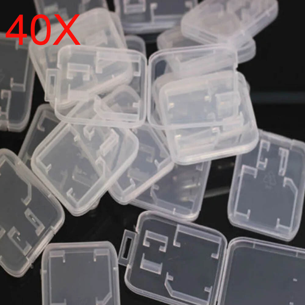 40PC Case Holder for Micro SD SDHC Memory Card Box Storage Hard Plastic N865