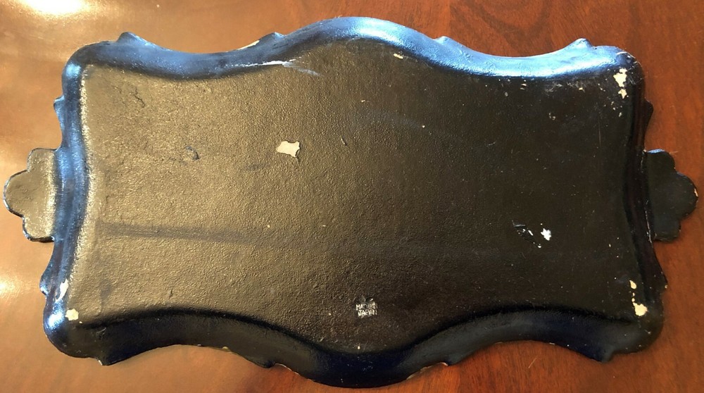 Antique Japanese Laquerware Rectangular Tray With Hand Painted Rooster