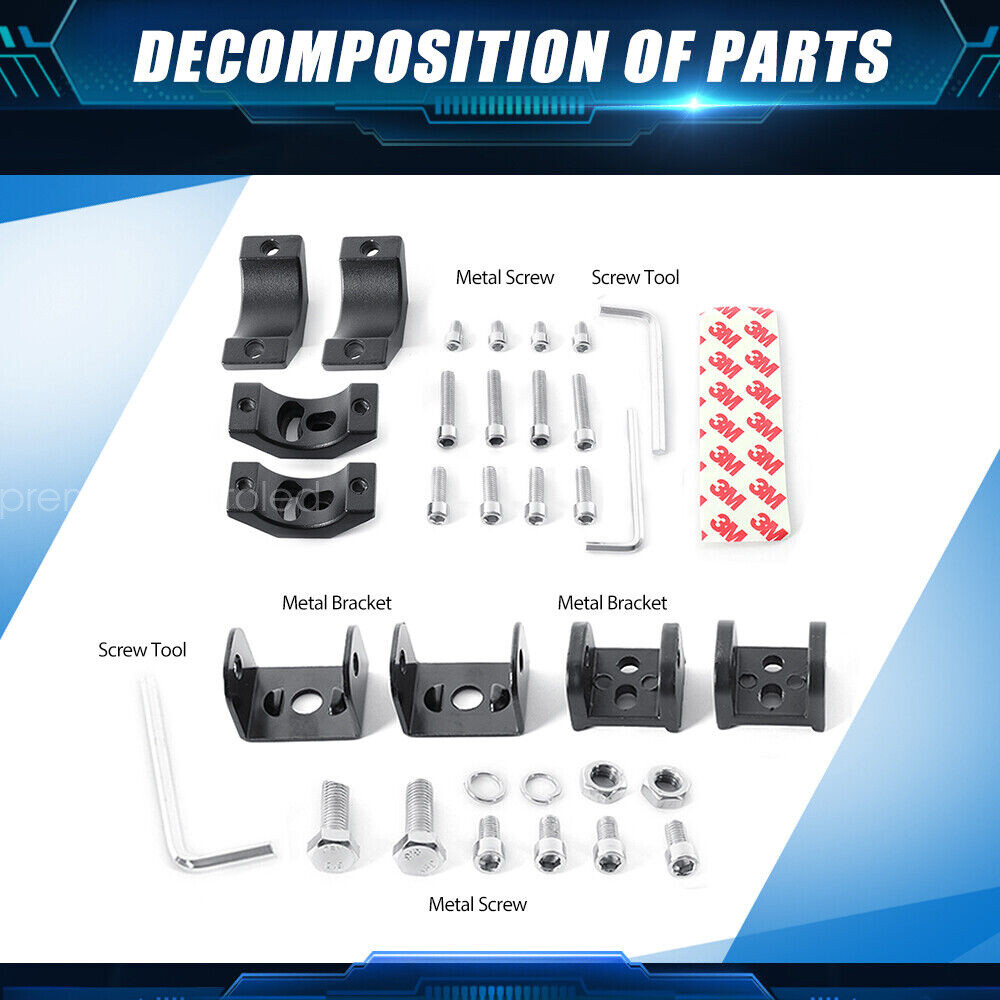 2Pc 3inch LED Spot Work Light Fog Lamp Driving Headlight Yellow White Motorcycle