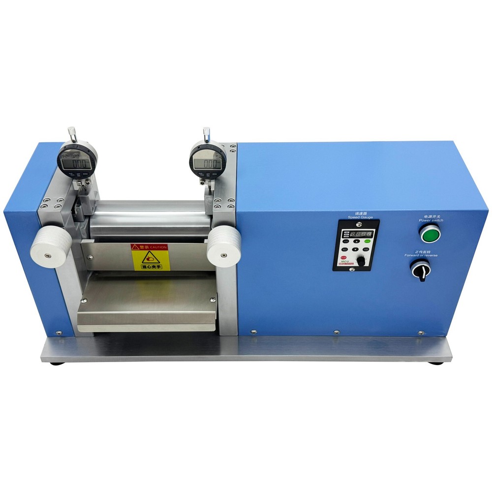 110V Lab Battery Electrode Sheet Roller Presser Φ97MM×200MM Calendering Machine