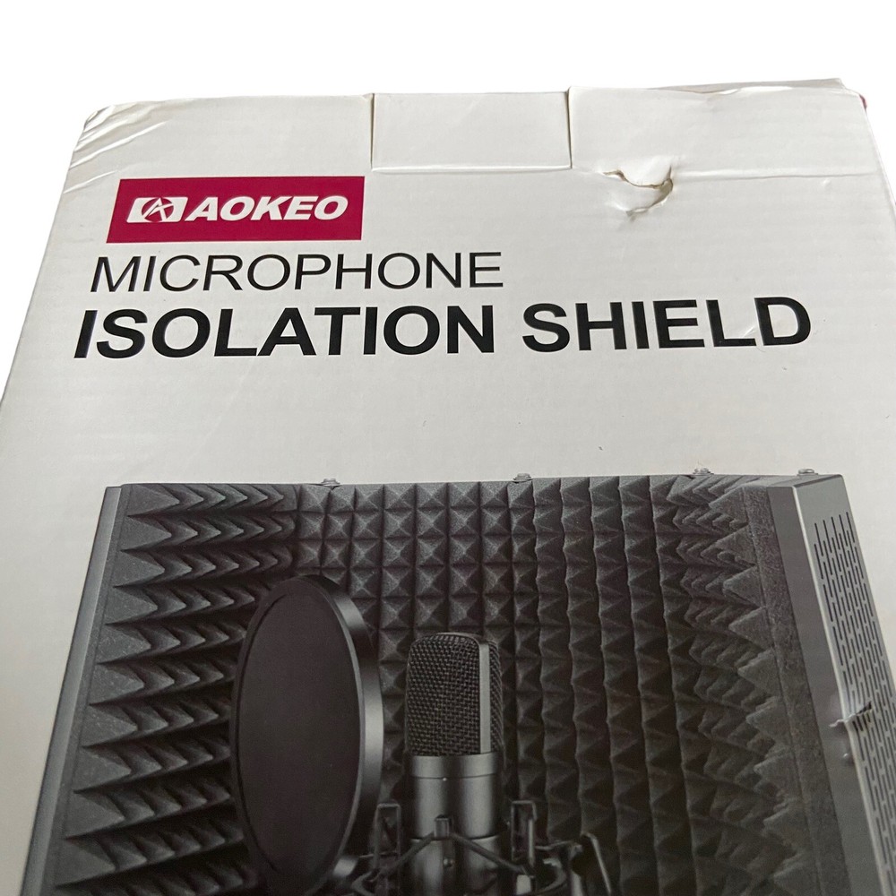 New Aokeo Microphone Isolation Shield Model AO 505 Metal Shell Studio Sound