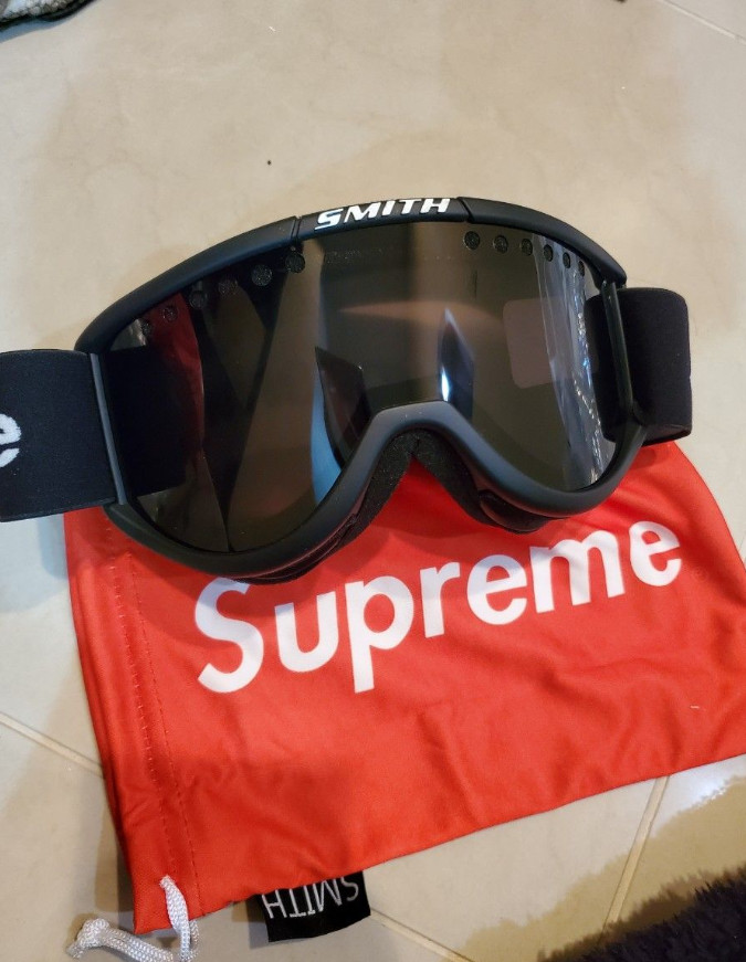 New SUPREME SMITH Ski Snowboard Goggles Dirt Bike ATV Off-road SXS FW15 - Black