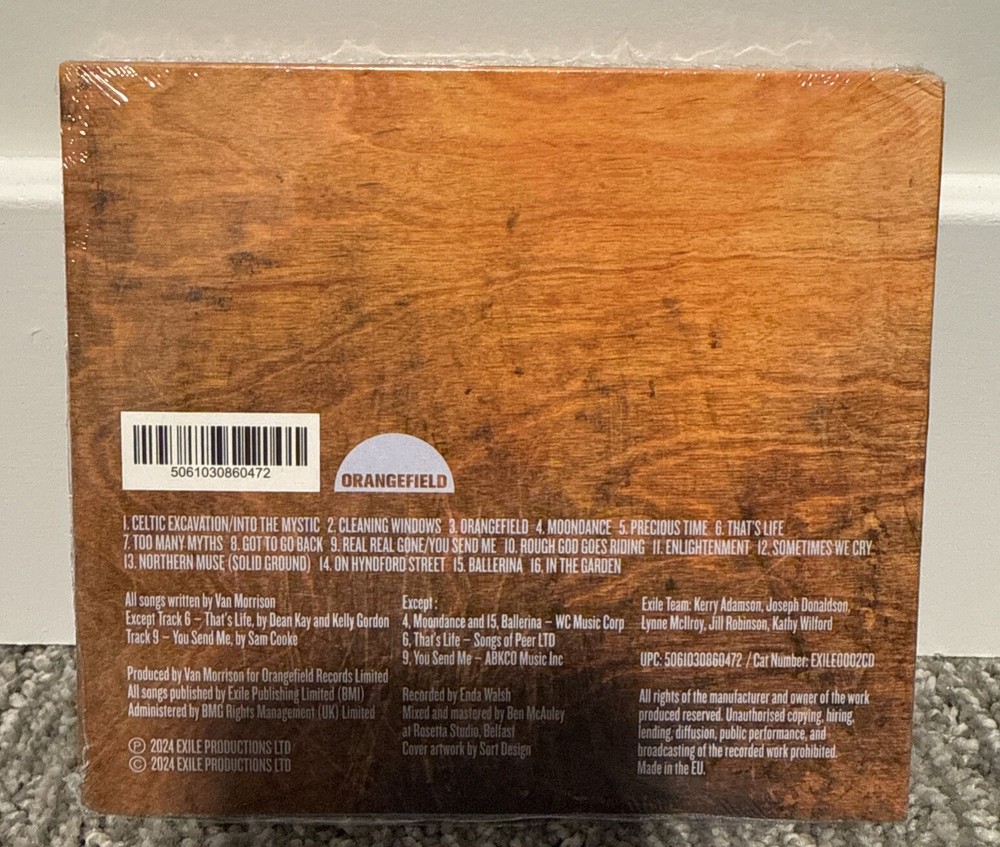 VAN MORRISON LIVE AT ORANGEFIELD NEW CD