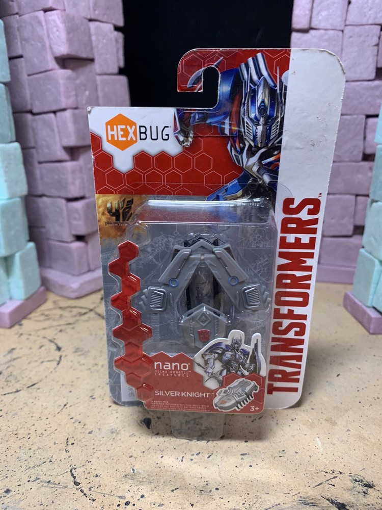 NEW! Hexbug Transformers Hex Bug Nano SILVER KNIGHT Micro Robotic Creature Toy