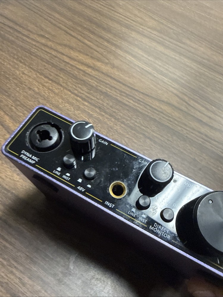 Ueteto Like Focusrite 2i2 Purple 2-Channel USB Audio Interface