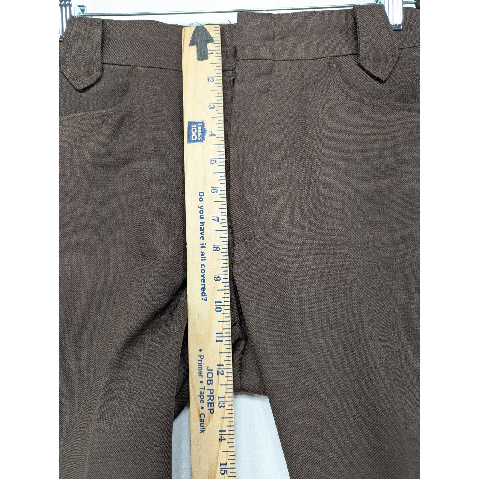 Vintage Wrangler Mens Brown Western Dress Slacks Wide Leg USA Made 32x31 WS100BN