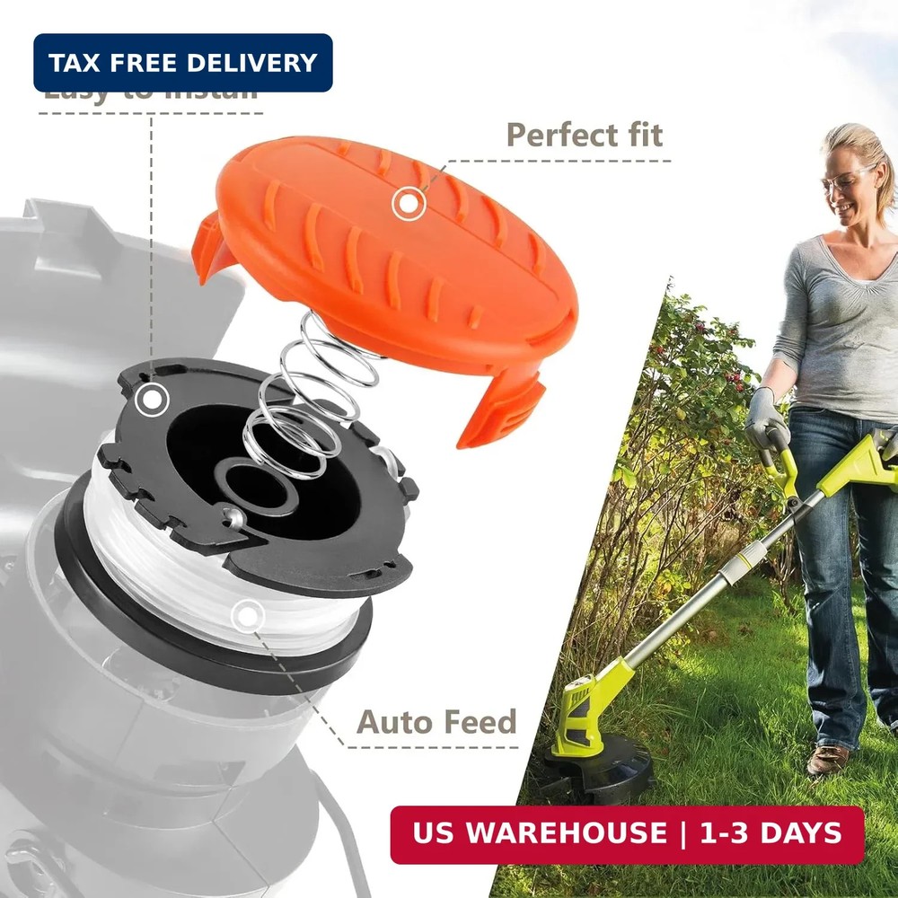 10 Pack Weed Eater String Compatible with Black+Decker, AF-100 0.065" Weed Wacke