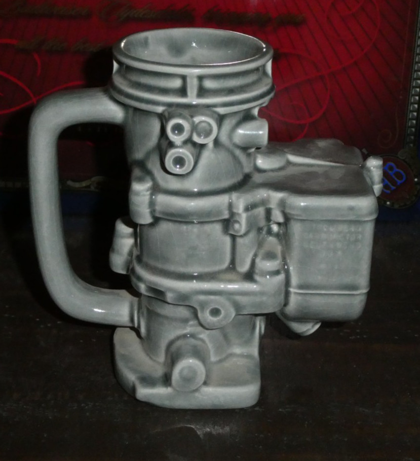 VTG Stromberg 97 Carburetor Coffee Mug Valley Ford Parts N. Hollywood, CA.!!