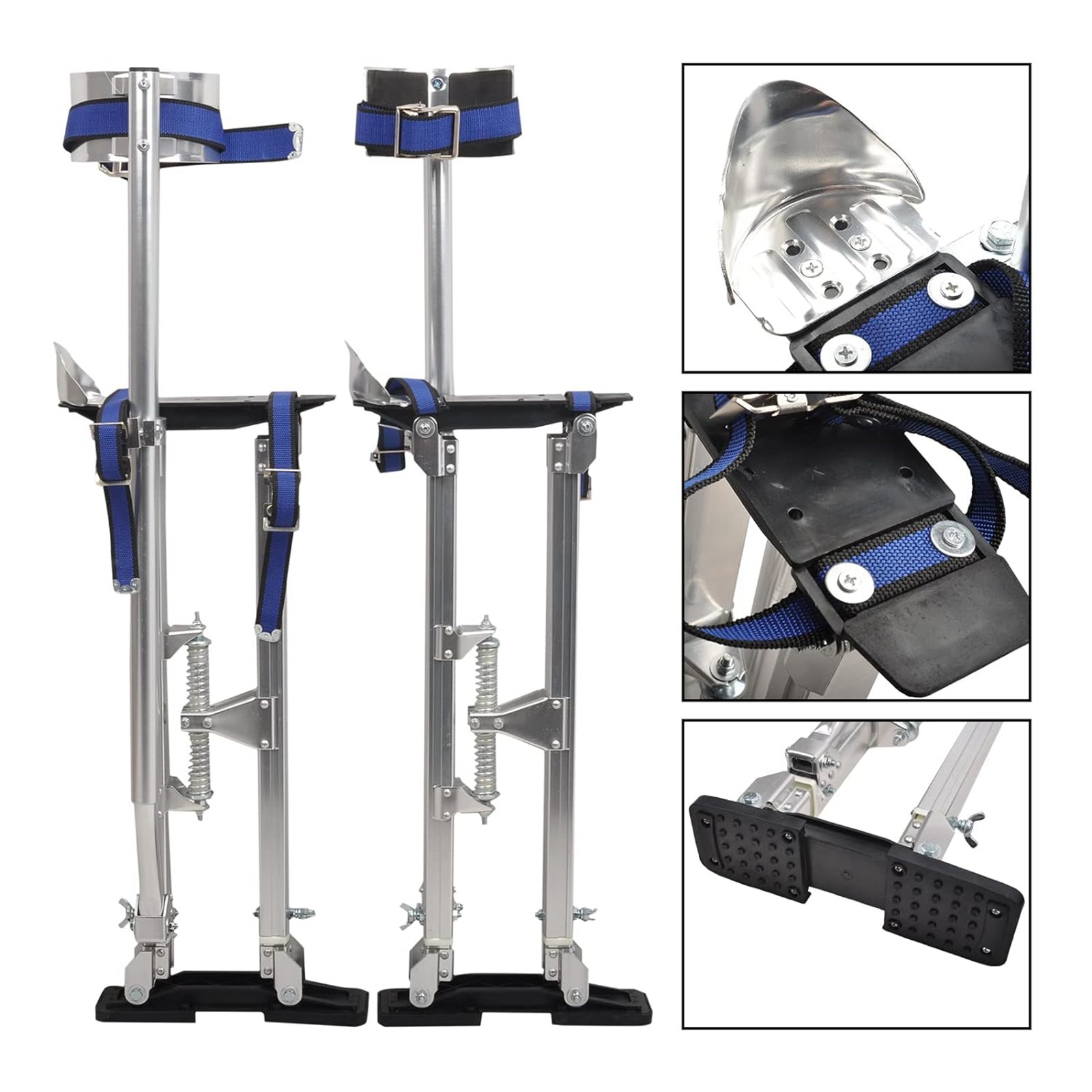 Drywall Stilts 24-40 Inch Aluminum Tool Stilt For Painting Painter Taping Silver