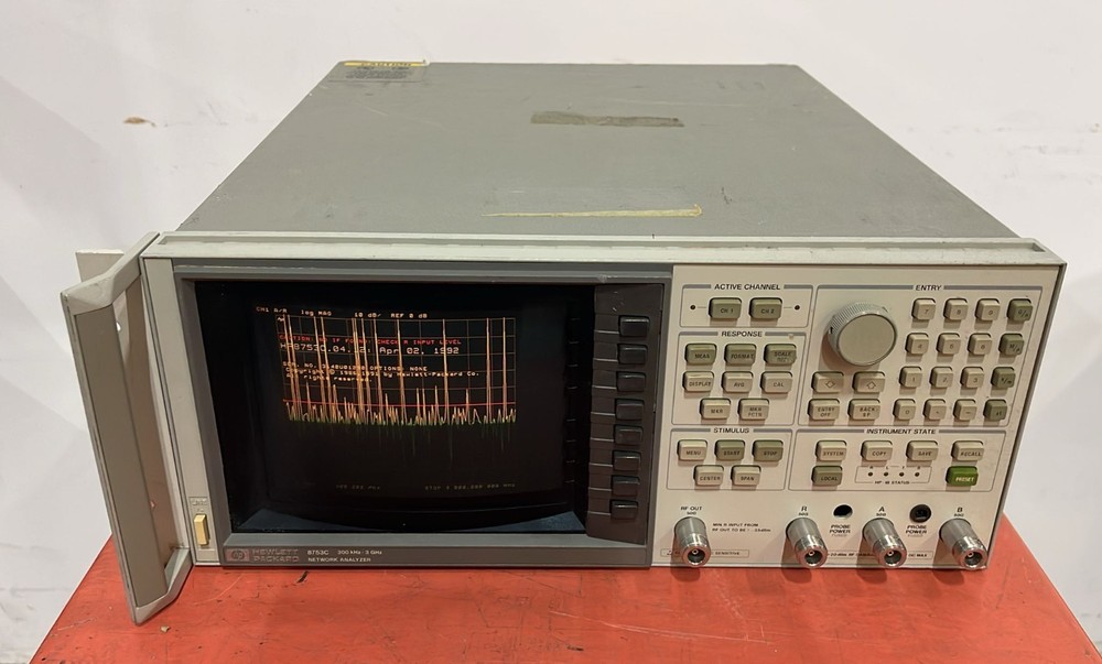 Hewlett Packard HP 8753C RF Network Analyzer 300kHz–3GHz **AS IS