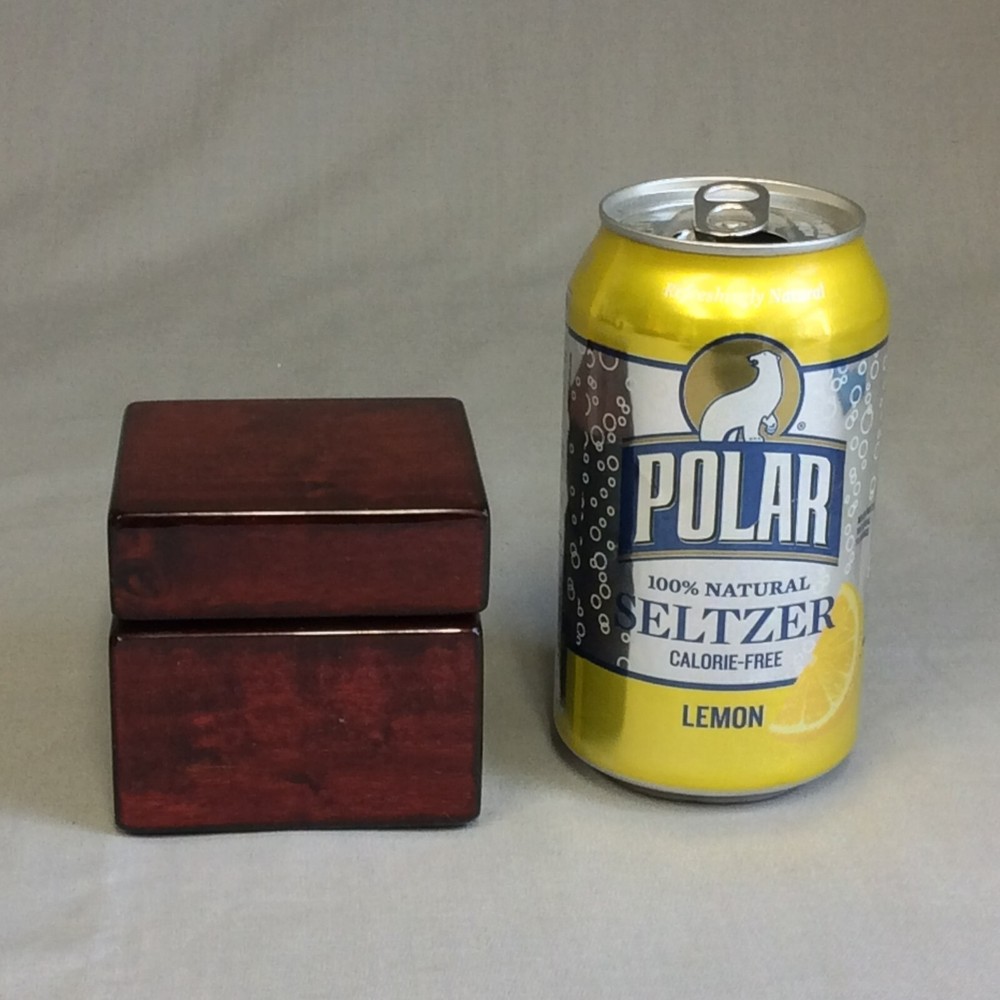 Maroon Glossy Finish Bey Berk Clock & Compass Square Cube Box
