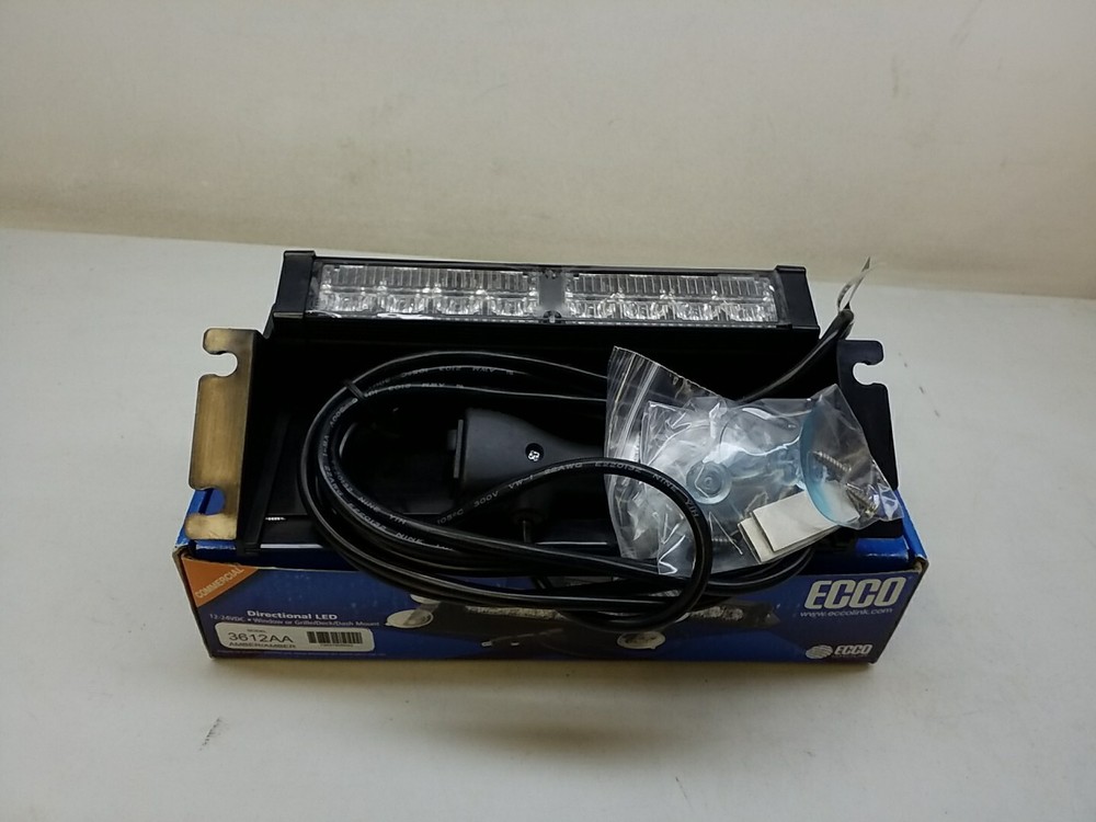 3612AA ECCO Directional LED 12-24 VDC Window Or Grille Deck Dash Mount Amber