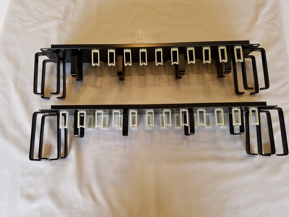 8 Ring Cable Management 2U G32WR-3 Black - QUANTITY OF 2