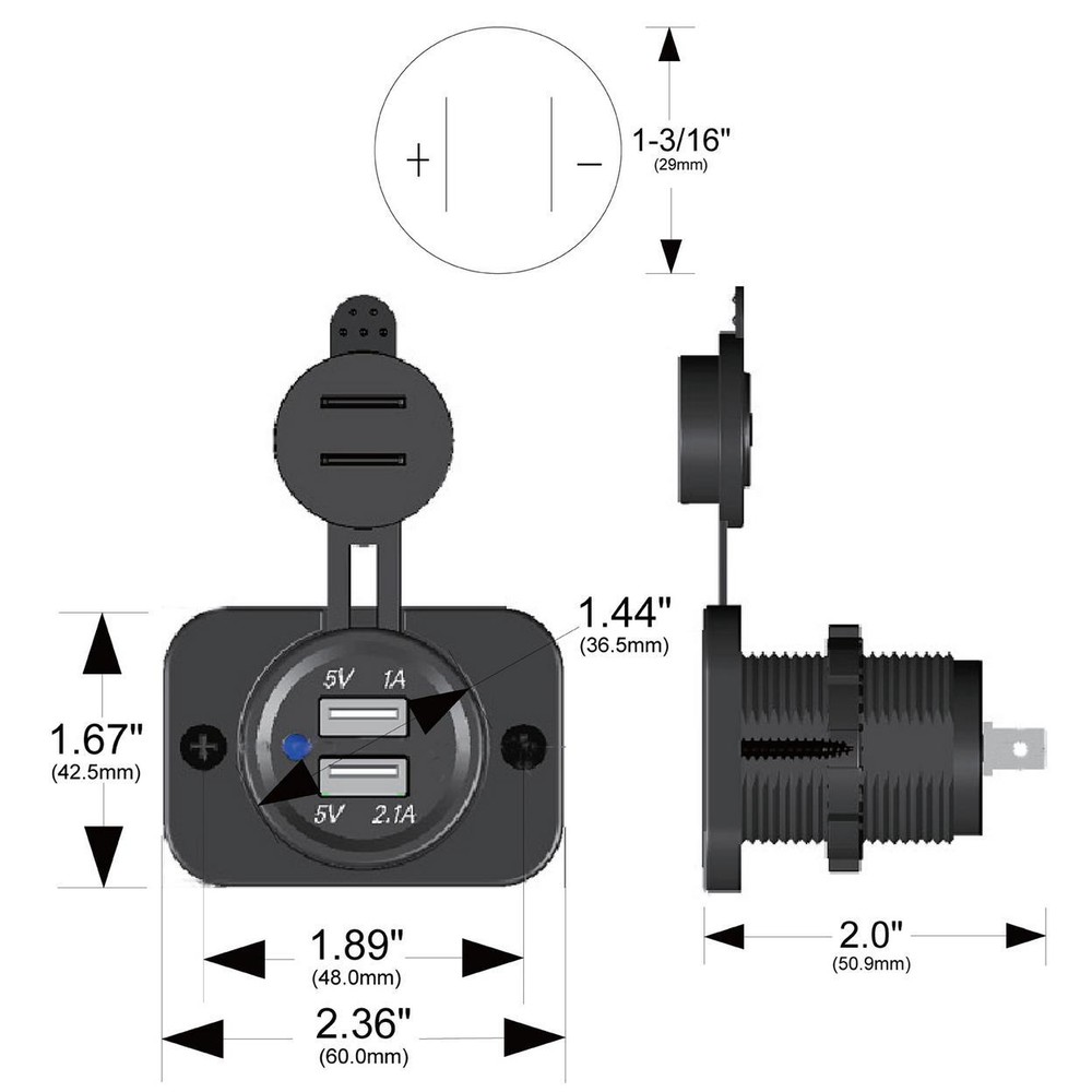 Bulldog Winch | 12 Volt Accessory Power Outlet Socket | 20287