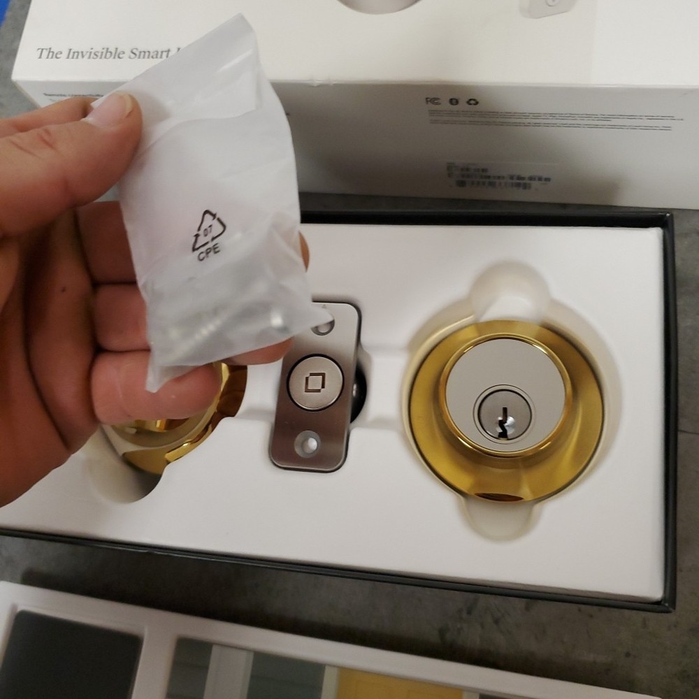 Level Lock Keyed Entry Smart Door Lock - Polished Brass Model C3