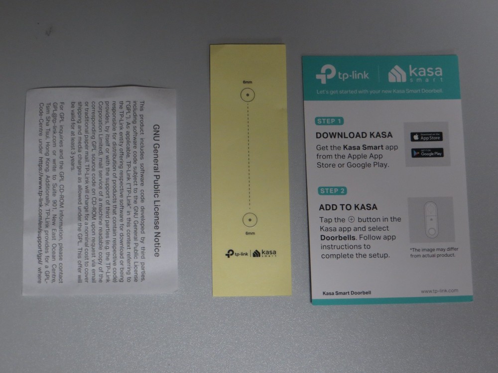 Kasa TP Link Smart Doorbell KD110 with Micro SD Card