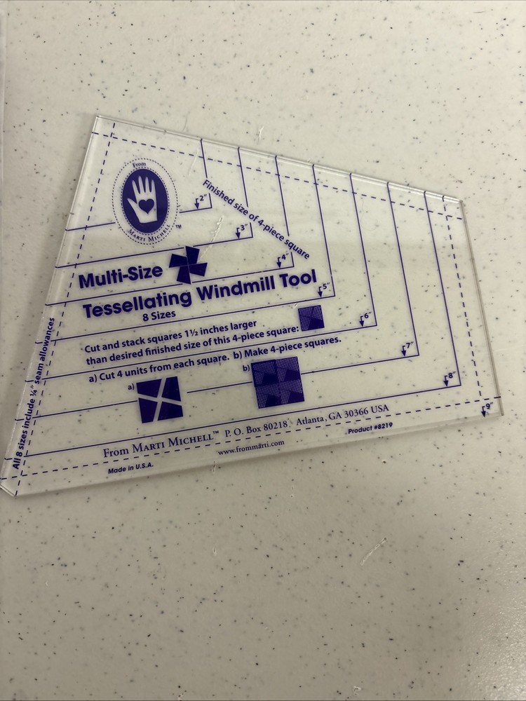 Marti Mitchell Tessellating Windmill One-derful One-Patch Template