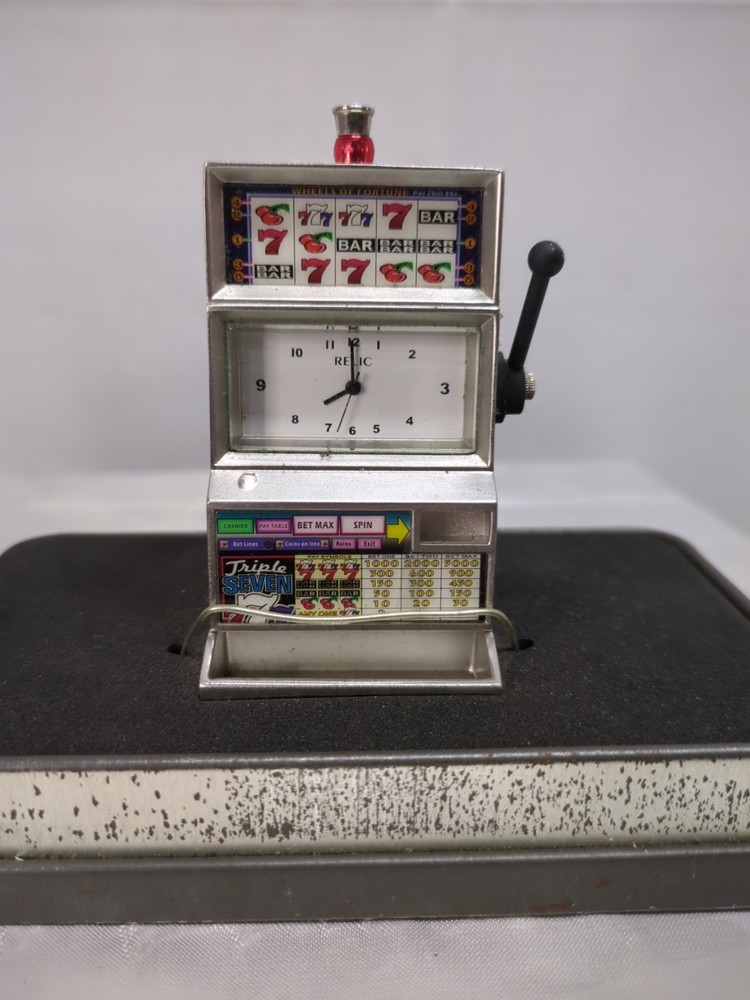 Relic Slot Machine Clock