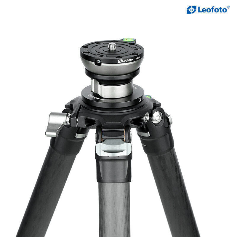 Leofoto LB-75 Leveling Base Quick Adjust Horizontal Head for Tripod，Load 55lb