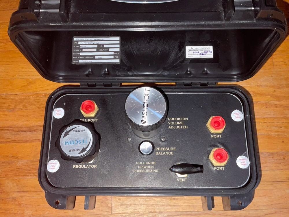 JM Test Systems PCS-01 Pressure Controlling System - Open Repaired/Recertified