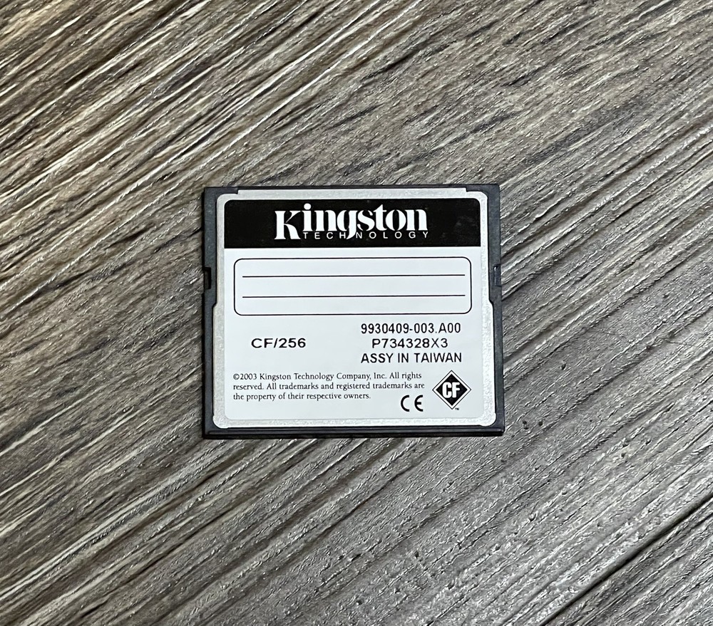256 MB Memory Card Kingston Technology CompactFlash Digital CF/256 NOS Camera