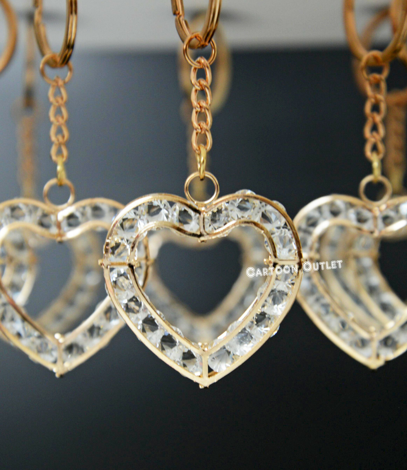 12 Wedding Keychain Gold Heart Recuerdos De Boda Corazon Bautizo Comunion