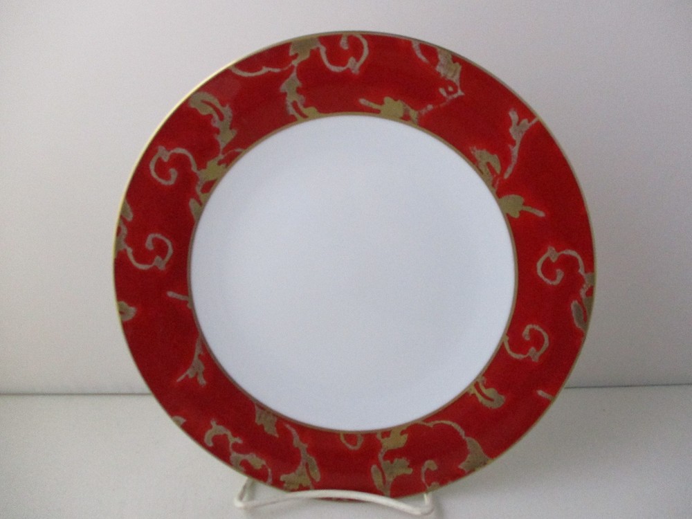 PORCEL GOLD RUBY SALAD PLATE - 8 7/8" 1302I