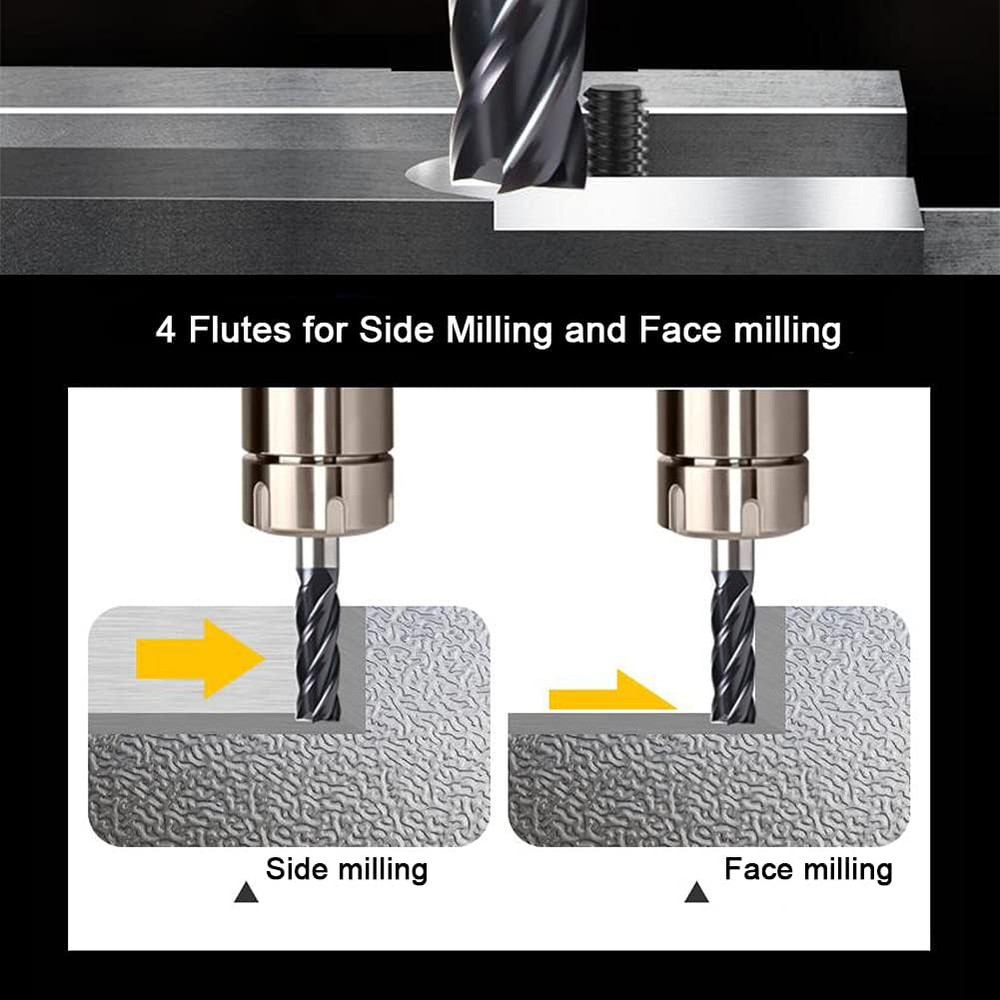3/16" Carbide Square End Mill for Micro Grain Carbide Milling Cutter