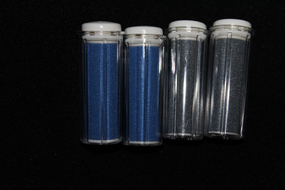 AUTHENTIC -NEW! Emjoi Micro-Pedi 4 Pack Roller Refills - 2Extra & 2Super Coarse