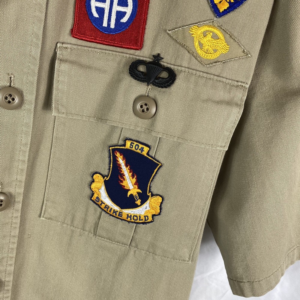 Patched WWII Airborne Veteran 1960s Jacket Patchwork