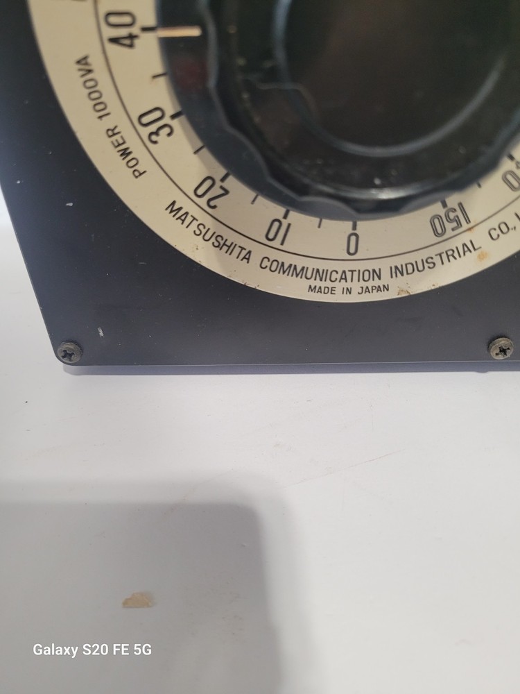 Volstat MATSUSHITA VOL STAT Variac Variable Voltage TF