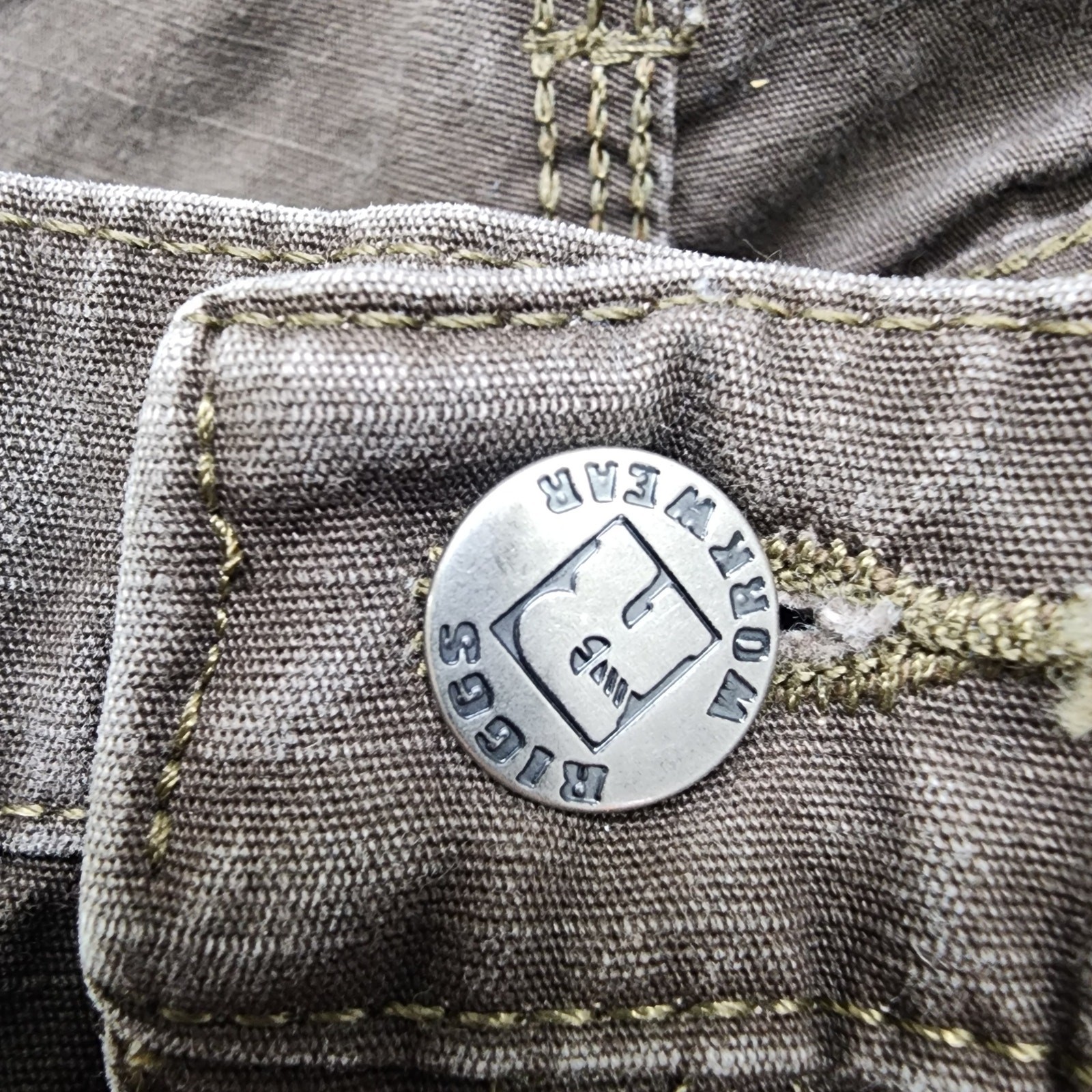 Vintage Wrangler Pants Mens 38x32 Brown Carpenter Double Knee Riggs Workwear