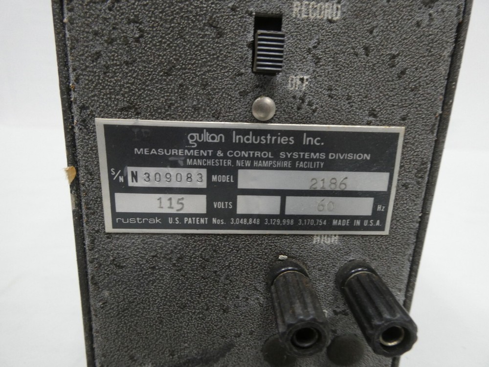 Gulton 2186 Chart Recorder 115v-ac