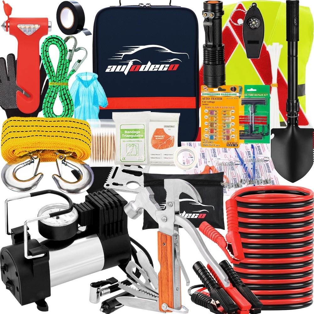 Roadside Emergency Car Kit 95 Pieces